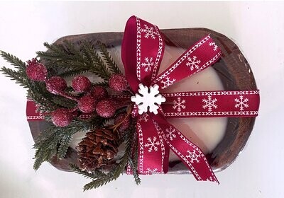 Christmas Day Dough Bowl Candle
