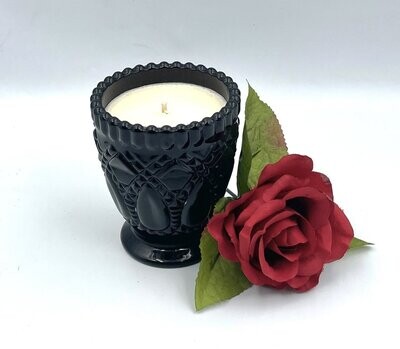 Elegant Textured Glass Candle