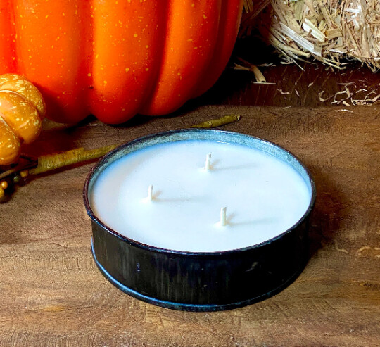 Fall Cake Pan Candle