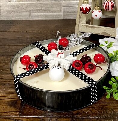 Christmas Snowman Cake Pan Candle