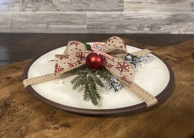Christmas Copper Dish Candle