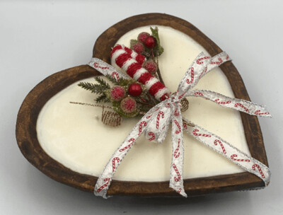 Heart of Christmas Dough Bowl Candle