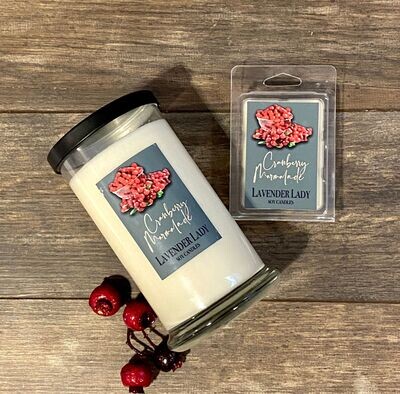 Cranberry Marmalade scented 20 oz Status Jar Candle