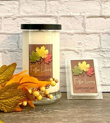 Fallen Leaves scented 20 Ounce Status Jar Candle