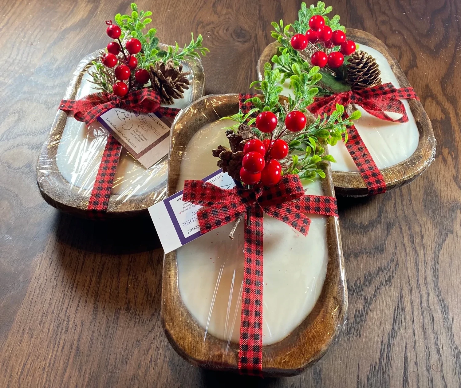 Christmas Dough Bowl Candle