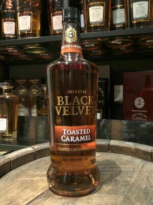 Black Velvet Toasted Caramel Whiskey-Likör mit 1 L und 35%