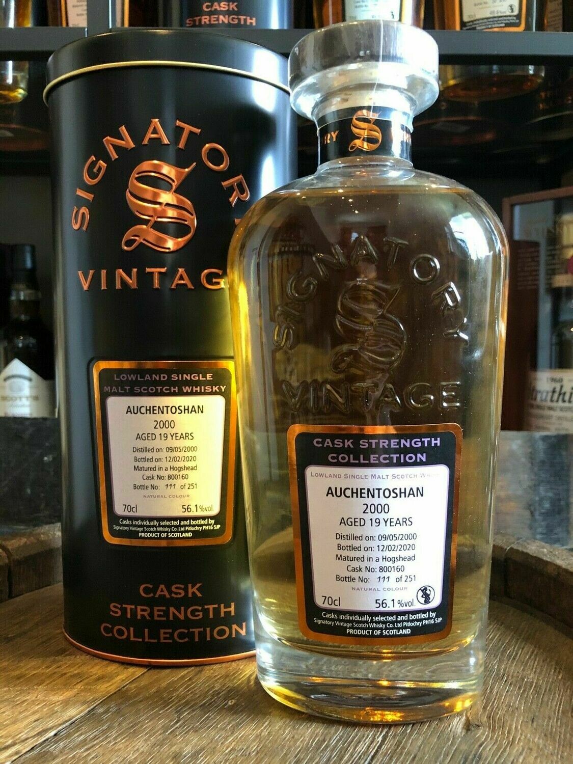 Auchentoshan 19 Jahre Signatory 2000/2020 mit 0,7L und 56,1%