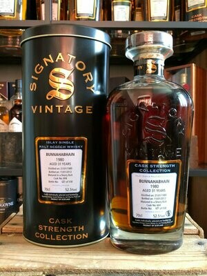 Bunnahabhain 31 Jahre Signatory 1980/2012 mit 0,7L und 52,5% Bunnahabhain 31 Jahre Signatory 1980/2012 mit 0,7L und 52,5%