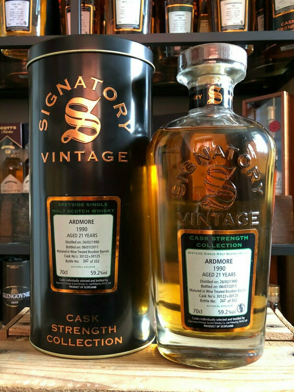 Ardmore 21 Jahre Signatory 1990/2011 mit 0,7L und 59,2%