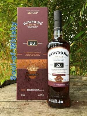 Bowmore 26 Jahre French Oak mit 0,7l und 48,7%