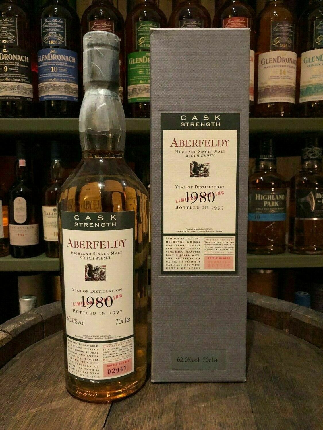 Aberfeldy 17 Jahre 1980/1997 Flora & Fauna mit 0,7 L und 62%