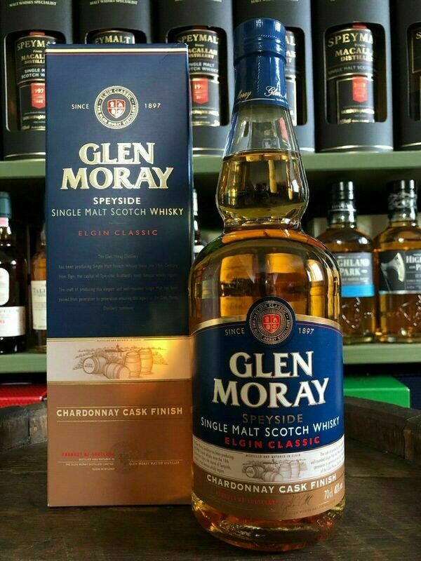 Glen Moray Chardonnay mit 0,7l und 40% Glen Moray Chardonnay mit 0,7l und 40%