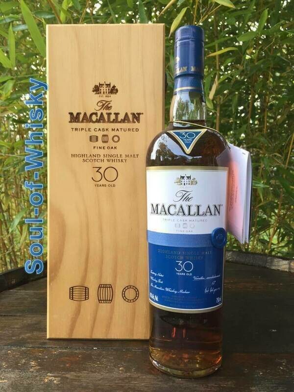 Macallan 30 Jahre Fine Oak Triple Cask Matured mit 0,75 L und 43% Macallan 30 Jahre Fine Oak Triple Cask Matured mit 0,75 L und 43%