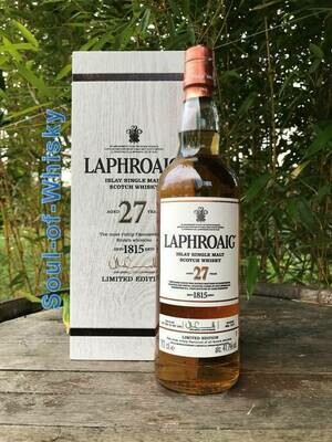 Laphroaig 27 Jahre Limited Edition mit 0,7 L und 41,7%