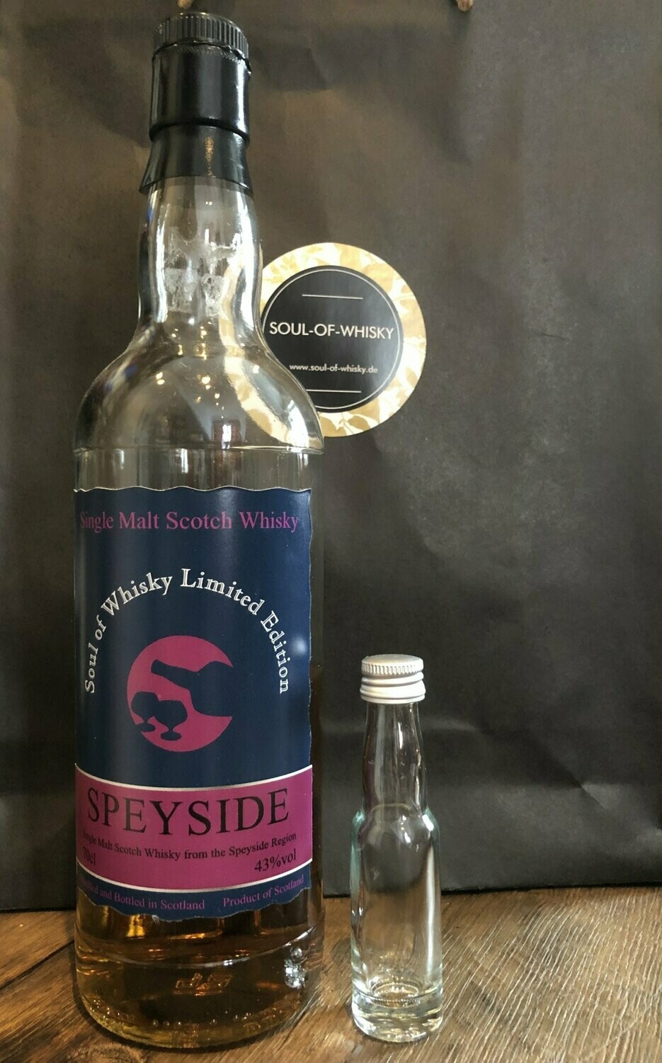 Soul of Whisky 8 Jahre Speyside Abfüllung Sample mit 2cl und 43%