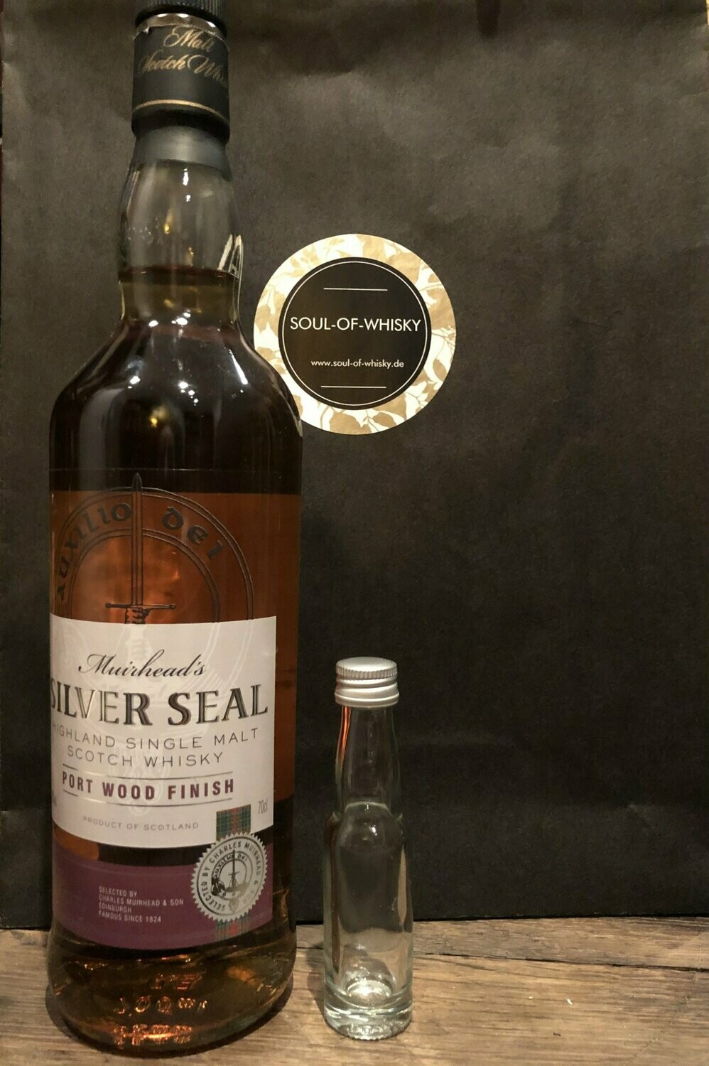 Silver Seal Port Wood Sample mit 2cl und 43%
