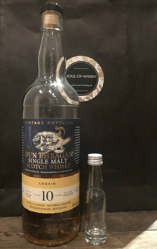 Ledaig 10 Jahre Sample mit 2cl und 46% Ledaig 10 Jahre Sample mit 2cl und 46%
