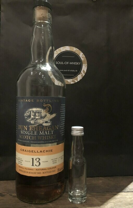 Craigellachie 13 Jahre Sample mit 2cl und 50% Craigellachie 13 Jahre Sample mit 2cl und 50%