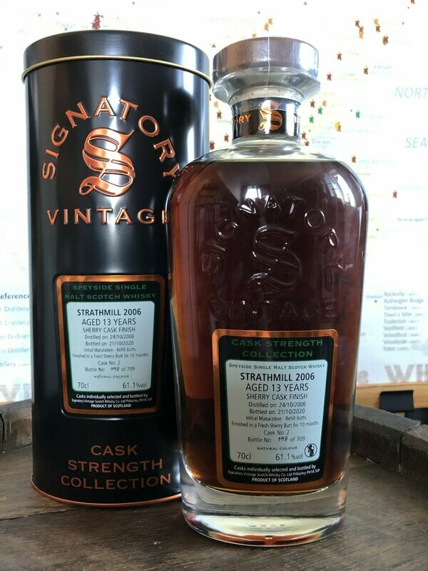 Strathmill 13 Jahre 2006/2020 Cask No. 2 mit 0,7L und 61,1% Strathmill 13 Jahre 2006/2020 Cask No. 2 mit 0,7L und 61,1%