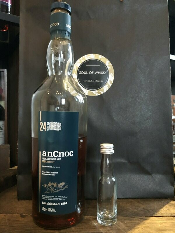 Ancnoc 24 Jahre Sample mit 2cl und 46% Ancnoc 24 Jahre Sample mit 2cl und 46%