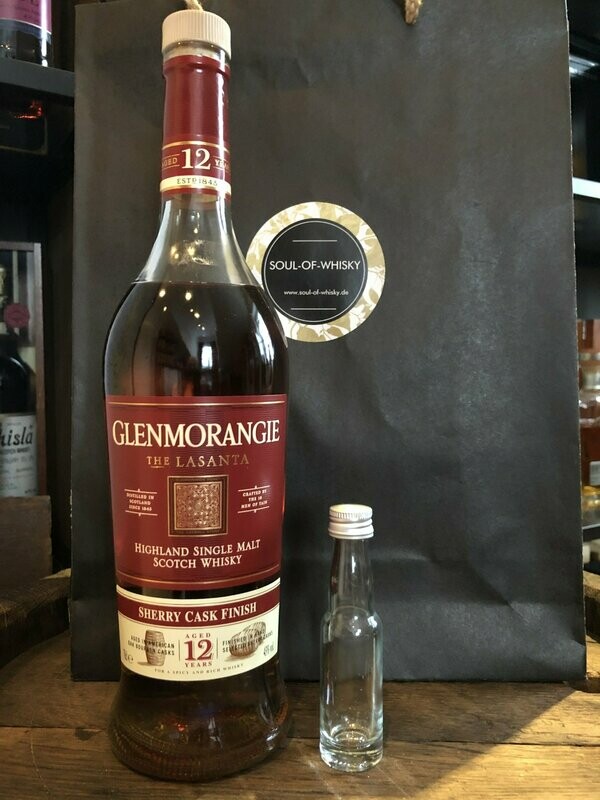 Glenmorangie 12 Jahre Lasanta Sample mit 2cl und 43% Glenmorangie 12 Jahre Lasanta Sample mit 2cl und 43%