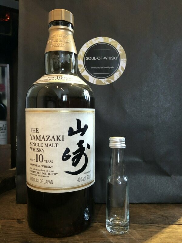 Yamazaki 10 Jahre Alte Abfüllung Sample mit 2cl und 43% Yamazaki 10 Jahre Alte Abfüllung Sample mit 2cl und 43%