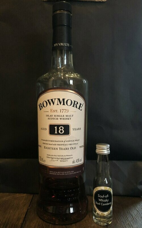 Bowmore 18 Jahre Sample mit 2cl und 43% Bowmore 18 Jahre Sample mit 2cl und 43%