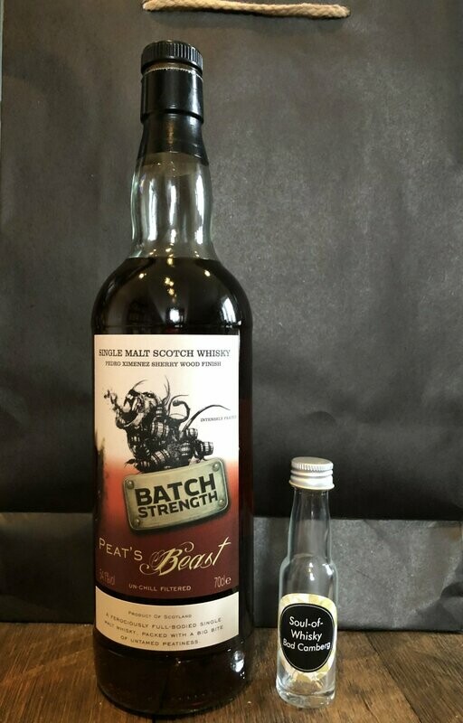 Peat's Beast Batch Strength PX Sherry Finish Sample mit 2cl und 54,1%