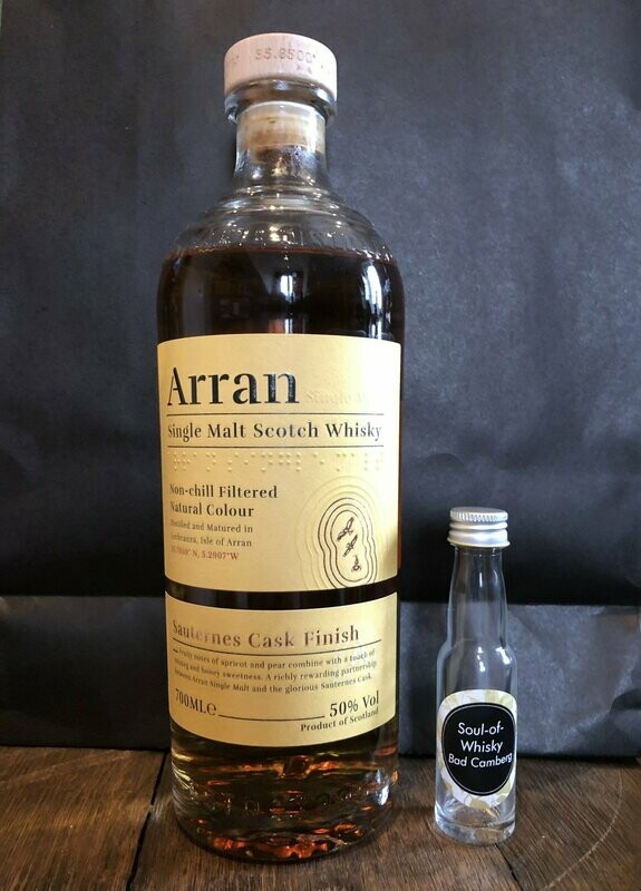 Arran Sauternes Cask Finish Sample mit 2cl und 50%