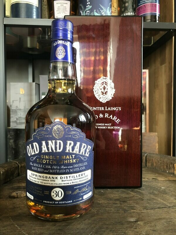 Springbank 30 Jahre Hunter Laing & Old & Rare mit 0,7 L und 44,1% Springbank 30 Jahre Hunter Laing & Old & Rare mit 0,7 L und 44,1%