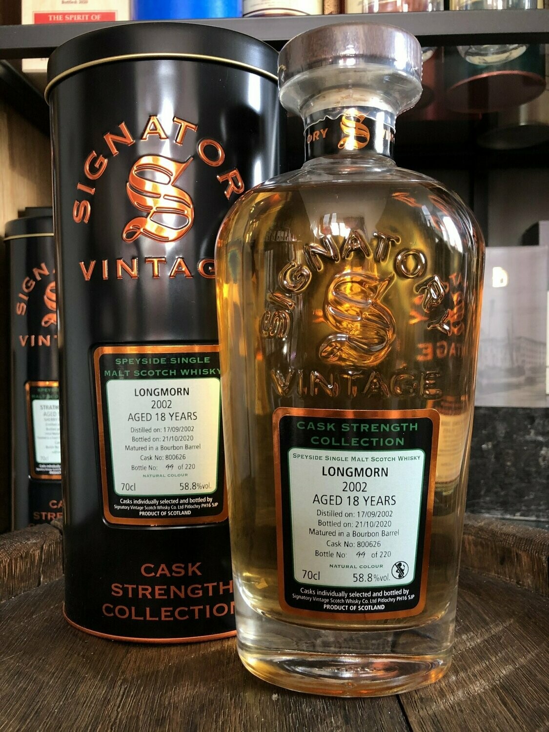 Longmorn 18 Jahre Signatory 2002/2020 mit 0,7L und 58,8%