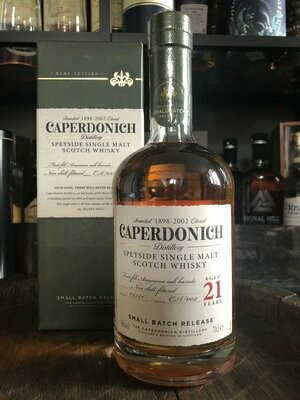 Caperdonich 21 Jahre Closed Distillery mit 0,7l und 48% eine Rarität