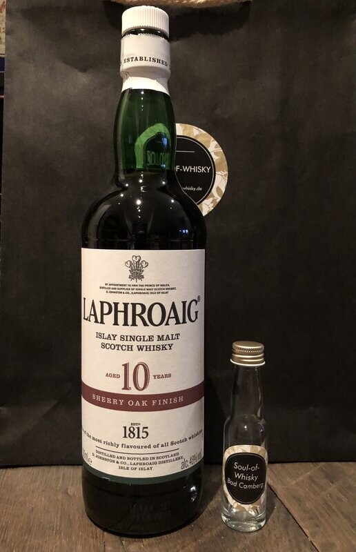 Laphroaig 10 Jahre Sherry Oak Finish mit 2cl und 48% Laphroaig 10 Jahre Sherry Oak Finish mit 2cl und 48%