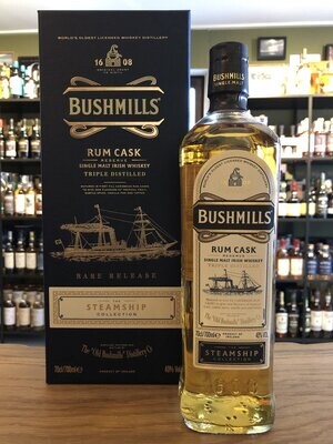 Bushmills Steamship Rum Cask mit 0,7L und 40%