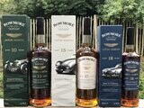 Bowmore 10,15 und 18 Jahre Aston Martin Set