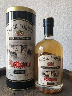 Rothaus Black Forest Single Malt mit 0,7L und 43%