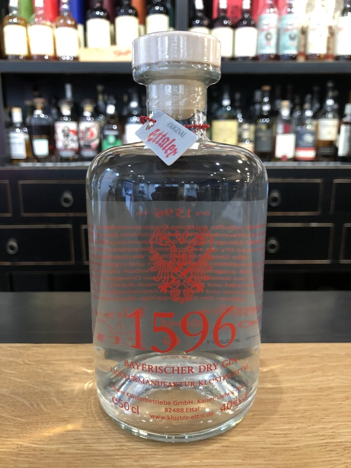 Ettaler 1596 Dry Gin mit 0,5L und 40%