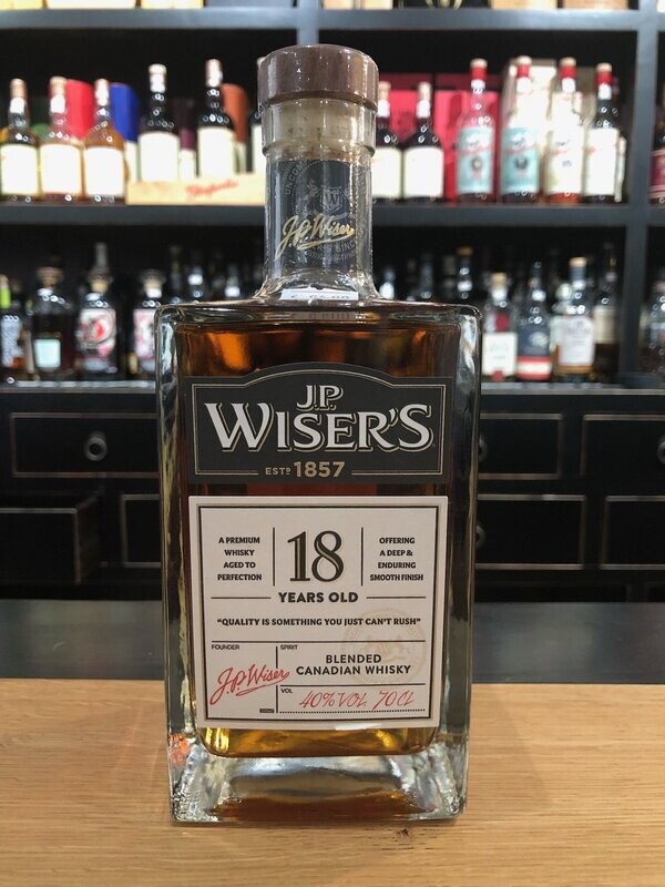 J.P. Wiser's 18 Jahre mit 0,7l und 40% J.P. Wiser's 18 Jahre mit 0,7l und 40%