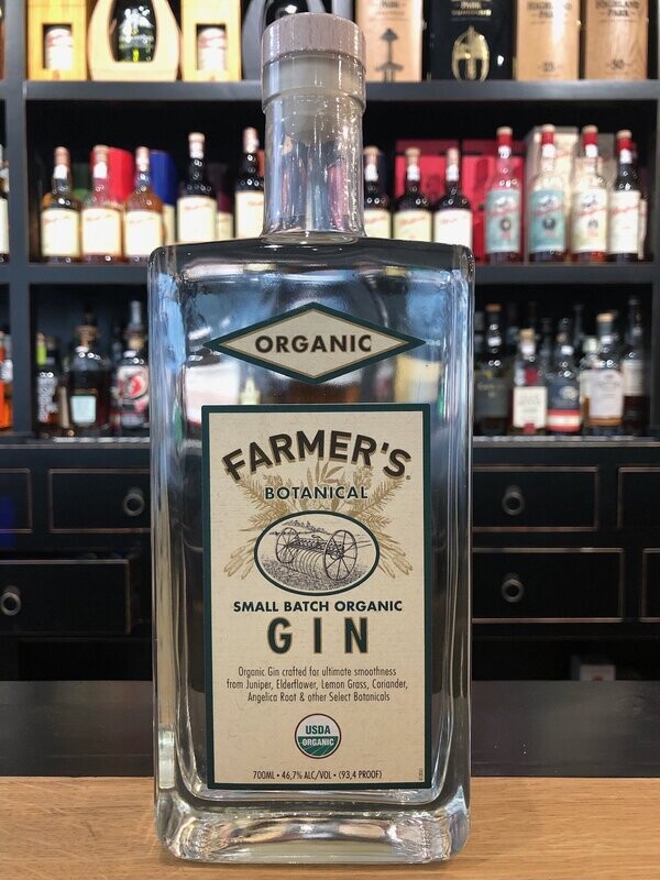 Farmer's Botanical Small Batch Organic Gin mit 0,7L und 46,7% Farmer's Botanical Small Batch Organic Gin mit 0,7L und 46,7%