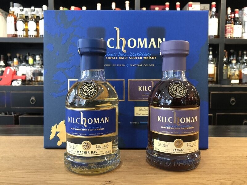 Kilchoman Set Machir Bay / Sanaig mit 2 x 0,2l und 46% Kilchoman Set Machir Bay / Sanaig mit 2 x 0,2l und 46%