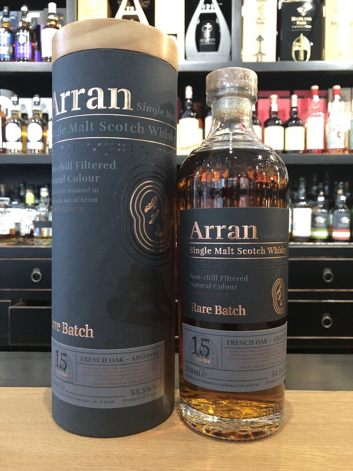 Arran 15 Jahre Rare Batch Argonne French Oak mit 0,7L und 53,5%