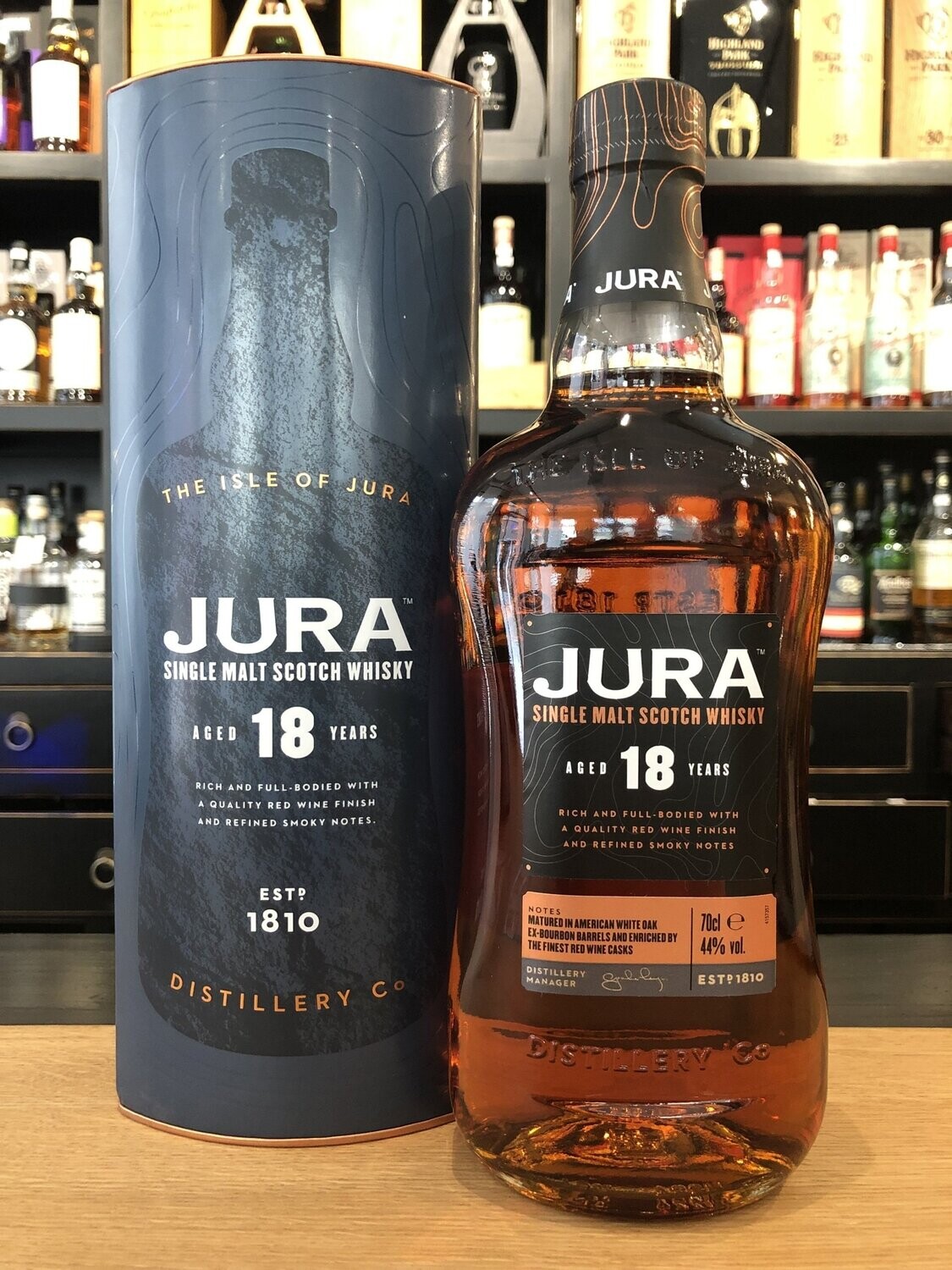 Jura 18 Jahre mit 0,7l und 44%