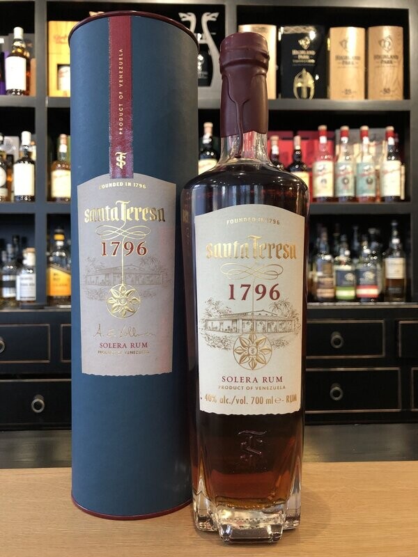 Santa Teresa 1796 Antiguo de Solera Rum mit 0,7l und 40% Santa Teresa 1796 Antiguo de Solera Rum mit 0,7l und 40%