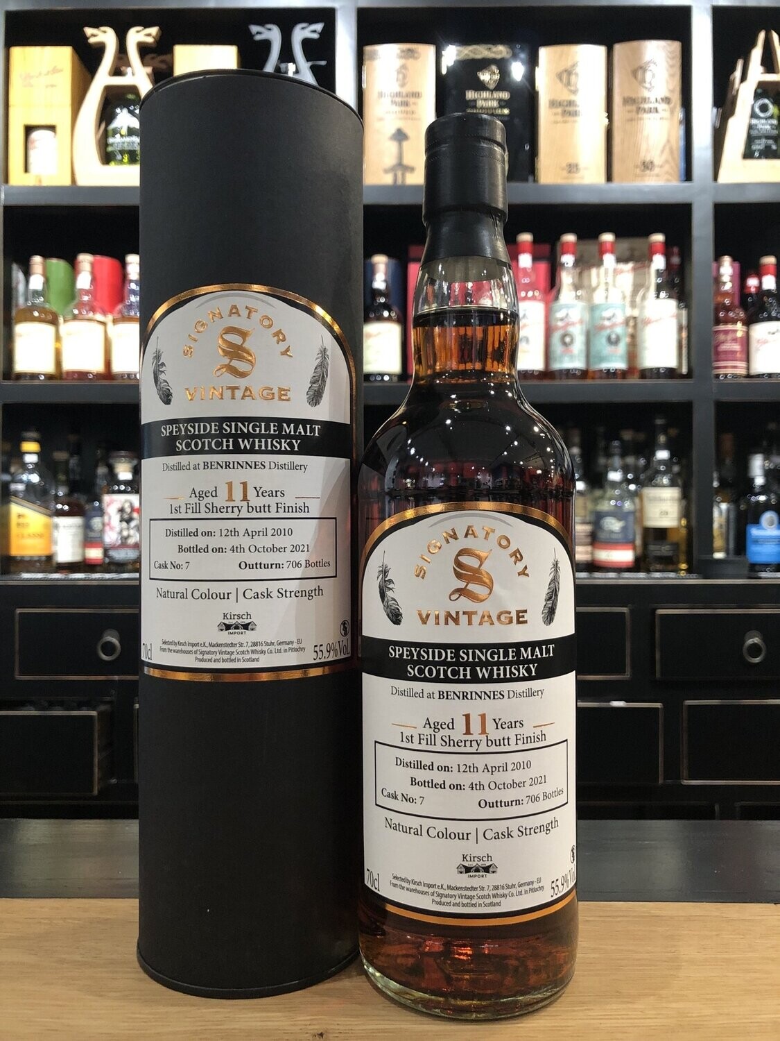 Benrinnes 11 Jahre 2010/2021 Signatory Vintage First Fill Sherry Butt Finish