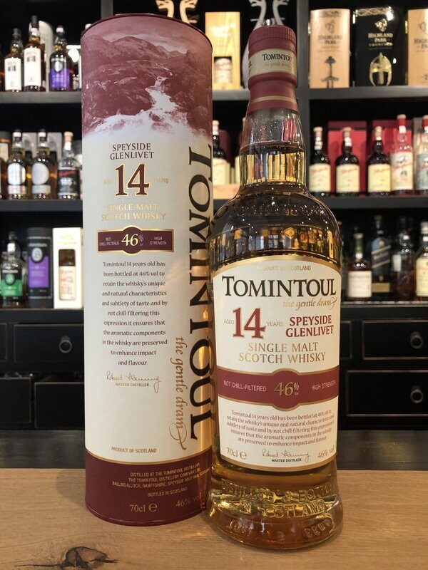 Tomintoul 14 Jahre mit 0,7l und 46% Tomintoul 14 Jahre mit 0,7l und 46%