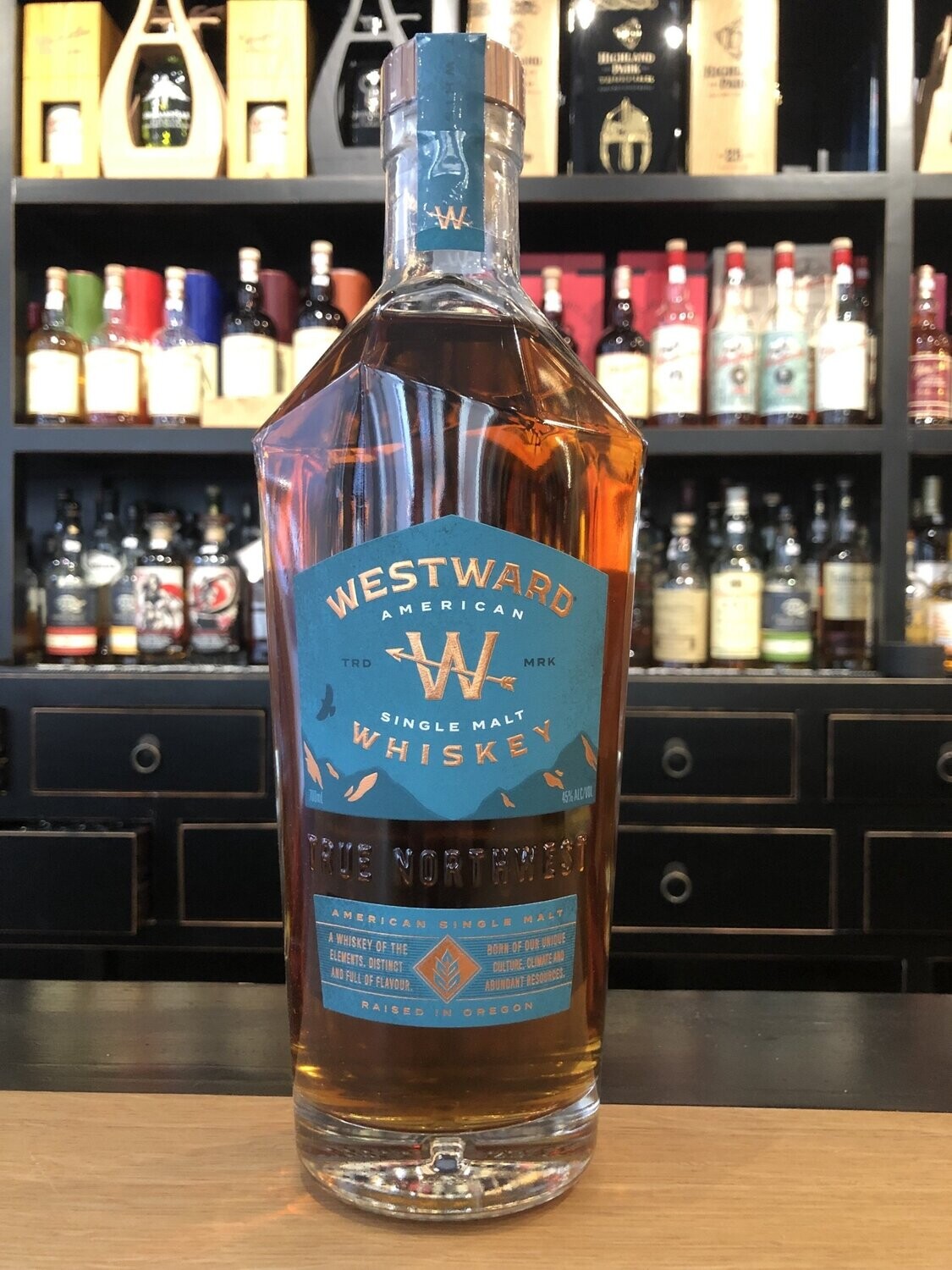 Westward American Single Malt mit 0,7l und 45%