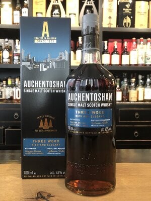 Auchentoshan Three Wood mit 0,7 L und 43%