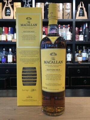 Macallan Edition No. 3 mit 0,7L und 48,3% Macallan Edition No. 3 mit 0,7L und 48,3%