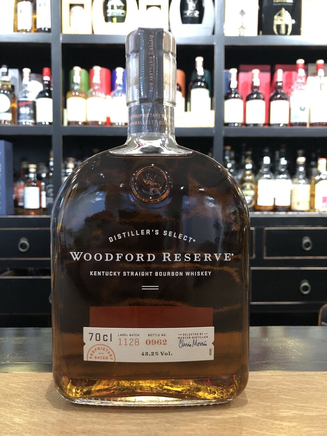 Woodford Reserve Bourbon mit 0,7L und 43,2%