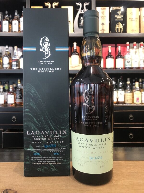 Lagavulin 15 Jahre Distillers Edition 2021 mit 0,7L und 43% Lagavulin 15 Jahre Distillers Edition 2021 mit 0,7L und 43%